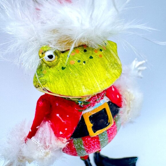 Department 56 Krinkles Frog King Figurine Retired 2001 Handcrafted Holiday 6" - Picture 2 of 9